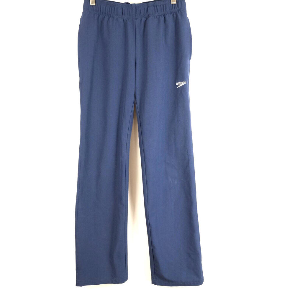 Speedo Water Resistant Jogging Pants Lined Navy Pockets Men's XS
